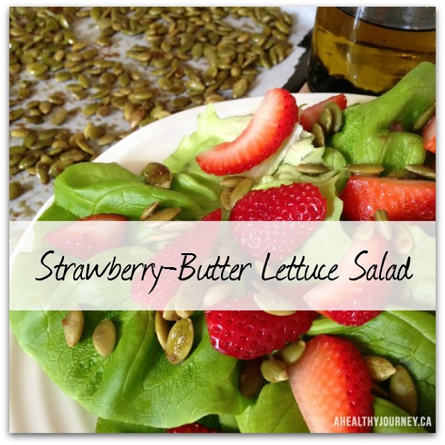Strawberry Butter Lettuce Salad